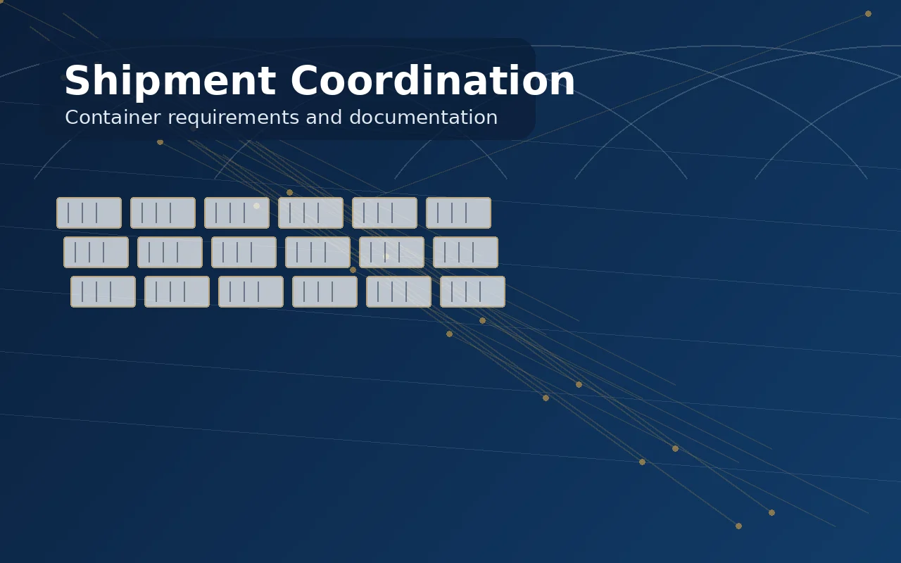 Abstract container logistics visual